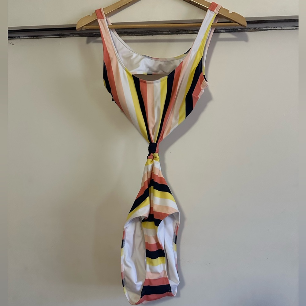 Abercrombie & Fitch Striped One Piece Bathing Suit Size S